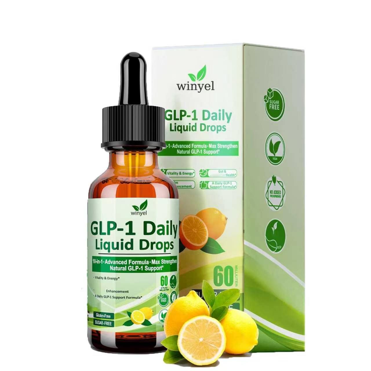 GLP-1 Support Liquid Drops 10-in-1 — Berberine & Cinnamon